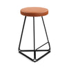 M.A.D. Delta Counter Stool Black / Chestnut Eco Leather 