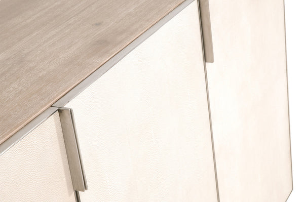 Essentials For Living Alina Shagreen Media Sideboard