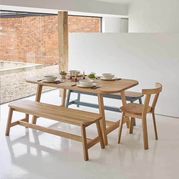 Another Country Dining Table Three Oak 63" W x 35.48" D x 28.38" H 