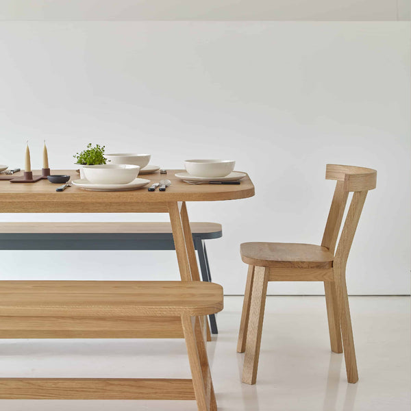 Another Country Dining Table Three Oak 63" W x 35.48" D x 28.38" H 