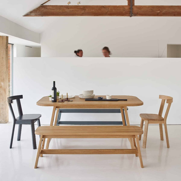 Another Country Dining Table Three Oak 63" W x 35.48" D x 28.38" H 