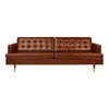 GUS Archer Sofa Saddle Brown Leather 