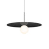 Pablo Bola Disc Pendant Matte Black Large / 22" 