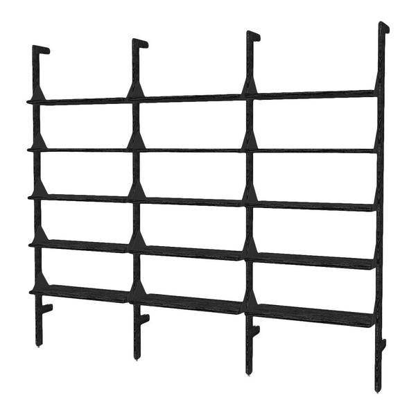 GUS Branch-3 Shelving Unit Upright Ash Black/Brackets Black/Self Ash Blonde 