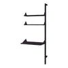 GUS Branch Desk Shelving Add-on Upright Ash Black/Brackets Black/Desk Ash Black 