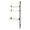 GUS Branch Desk Shelving Add-on Upright Ash Black/Brackets Black/Desk Ash Blonde 