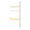 GUS Branch Desk Shelving Add-on Upright Ash Blonde/Brackets White/Desk Ash Blonde 