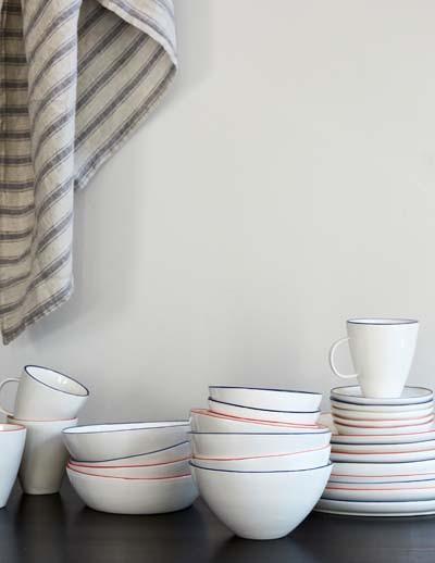 Canvas Home Abbesses Small Plate - Set of 4 Blue 