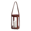 Skargaarden Marstrand Candle Lantern Dark Brown Leather 