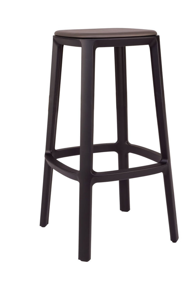 TOOU Cadrea Bar Stool Dark Brown No Seat Pad 