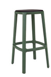 TOOU Cadrea Bar Stool Dark Green Black 