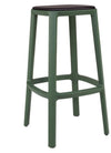 TOOU Cadrea Counter Stool Dark Green Black 