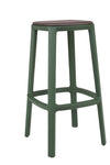 TOOU Cadrea Bar Stool Dark Green Coffee 