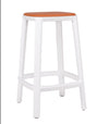 TOOU Cadrea Counter Stool White Cognac 