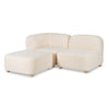 Gus Circuit Modular 3-pc Sectional Huron Ivory 