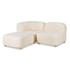 Gus Circuit Modular 3-pc Sectional Huron Ivory 