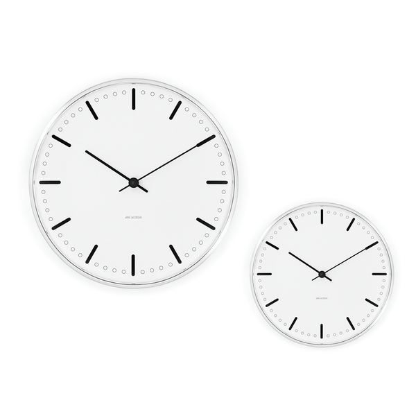 Arne Jacobsen City Hall Wall Clock 11.4" Ø 