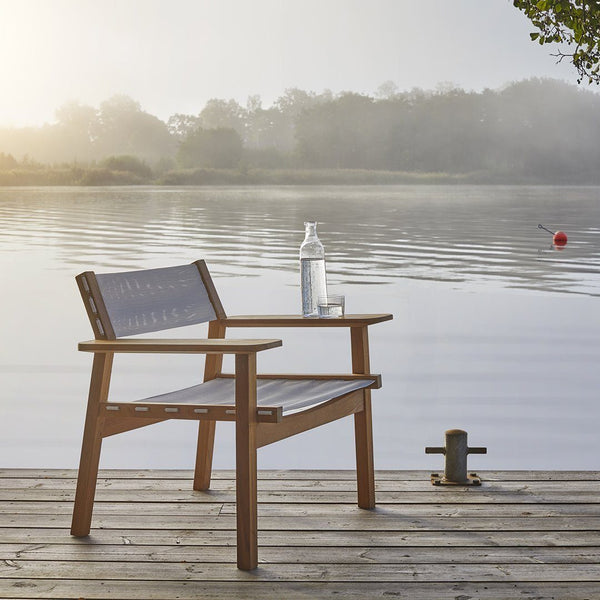 Skargaarden Djuro Lounge Armchair - Teak & Fabric Teak 