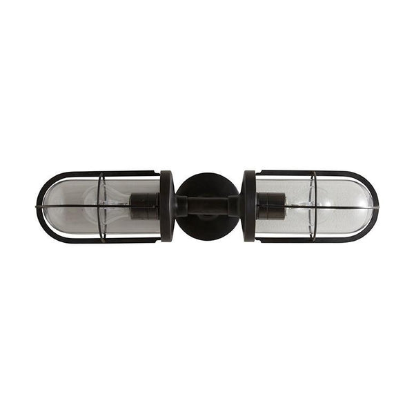 Original BTC Weatherproof Ship's Double Well Glass Wall Light