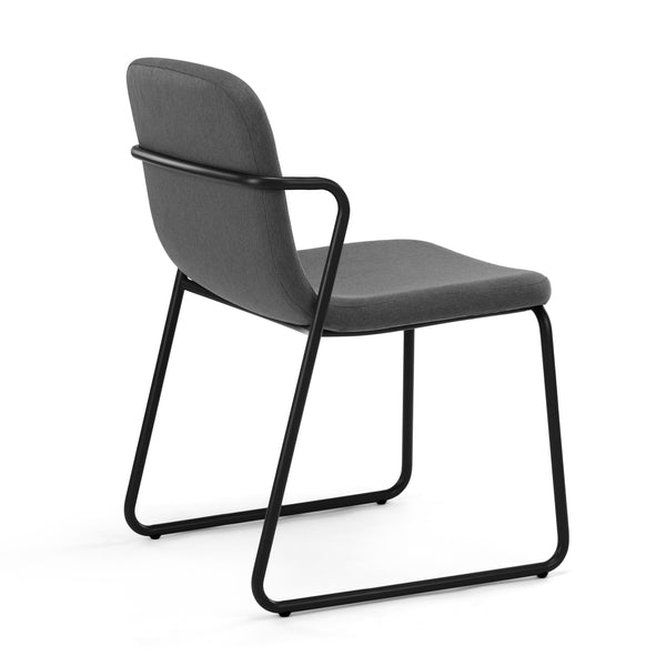 M.A.D. Zag Chair Black Base / Graphite Grey Seat 