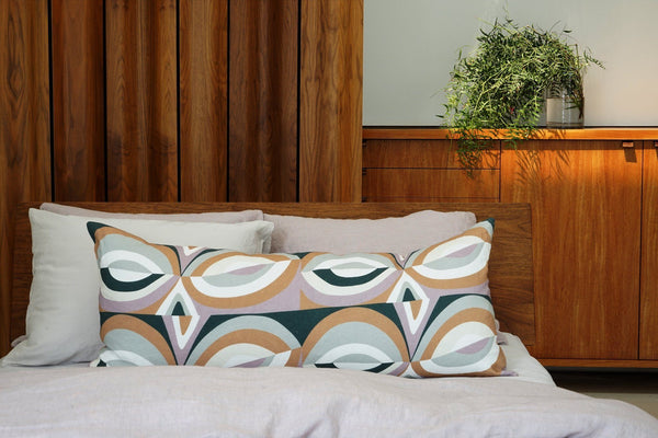 Area Eight Linen Lumbar Pillow 