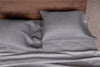 Area Emile French Back Pillow Case Charcoal Standard 