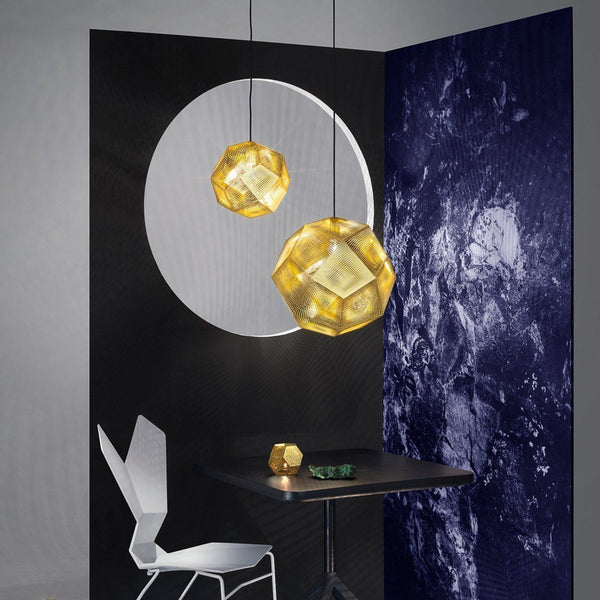 Tom Dixon Etch Pendant - Small Brass 