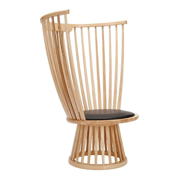 Tom Dixon Fan Lounge Chair Black Stained Ash 