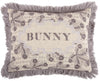 Thomas Paull Bunny Embroidered Pillow 