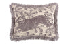 Thomas Paul Bunny Embroidered Pillow Thistle 