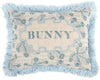 Thomas Paull Bunny Embroidered Pillow 
