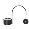 Ferm Living Balance Tealight Holder Black Brass 