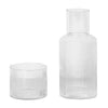 Ferm Living Ripple Carafe Set Glass 