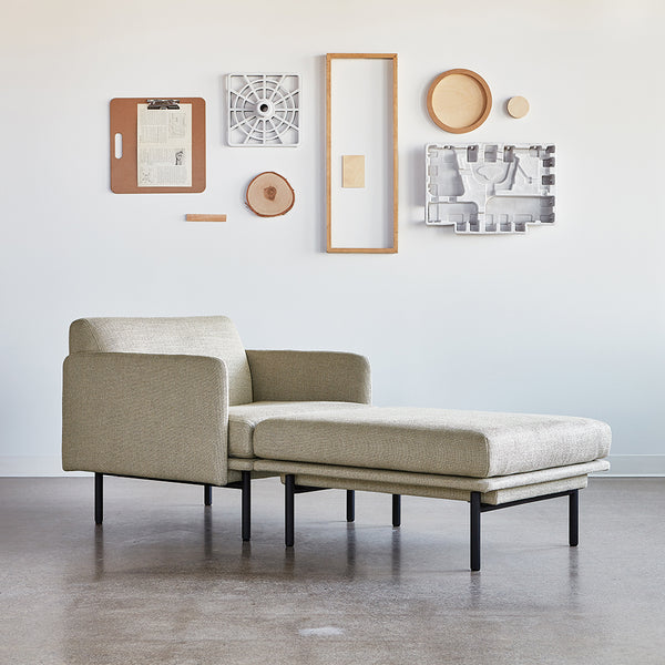 GUS Modern Foundry 2 PC Chaise