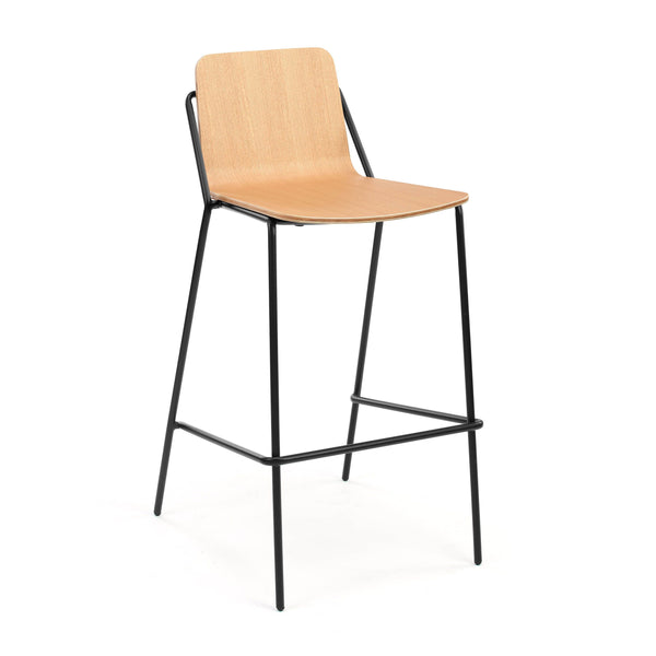 M.A.D. Sling Bar Stool Walnut / Black 