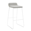 M.A.D. Lolli II Bar Stool Pewter Grey / White Base 