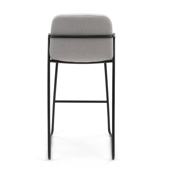 M.A.D. Zag Bar Stool Black Base / Graphite Grey Seat 