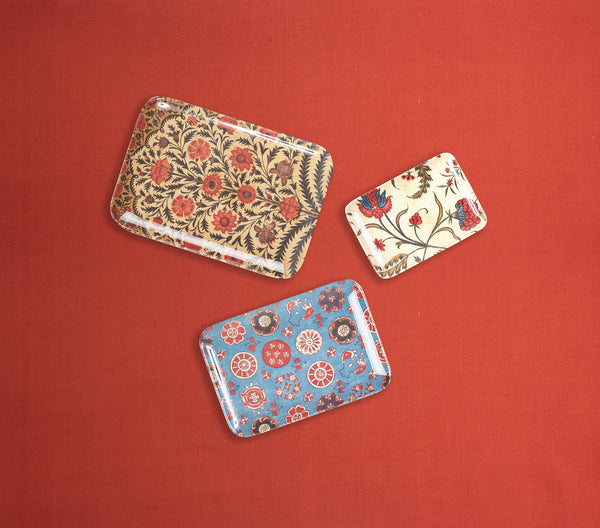Siren Song Kalamkari Trays - Set of 3
