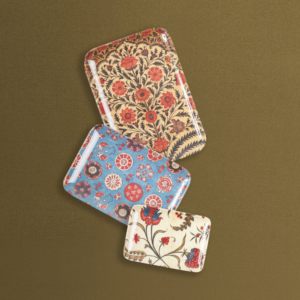Siren Song Kalamkari Trays - Set of 3