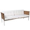 Skargaarden Häringe Lounge Sofa Brushed Stainless Steel White No Cover