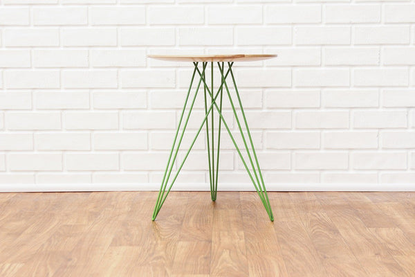 Tronk Hudson Side Table Green Walnut 