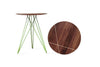 Tronk Hudson Side Table Green Walnut w/ Inlay 