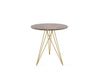 Tronk Hudson Side Table Mustard Walnut w/ Inlay 