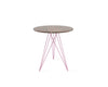 Tronk Hudson Side Table Pink Walnut w/ Inlay 