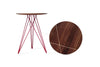 Tronk Hudson Side Table Red Walnut w/ Inlay 