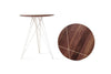 Tronk Hudson Side Table White Walnut w/ Inlay 