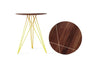 Tronk Hudson Side Table Yellow Walnut w/ Inlay 