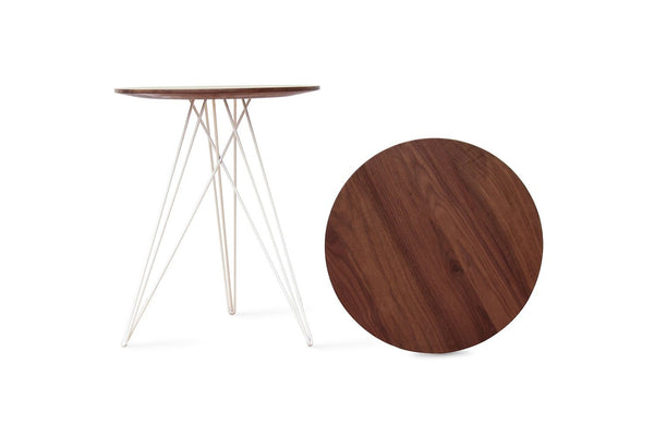 Tronk Hudson Side Table Green Walnut 
