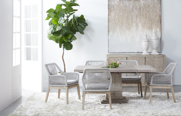 Essentials For Living Hudson 44 inch Square Extension Dining Table