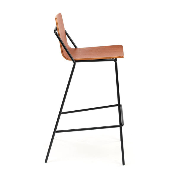 M.A.D. Sling Bar Stool Walnut / Black 